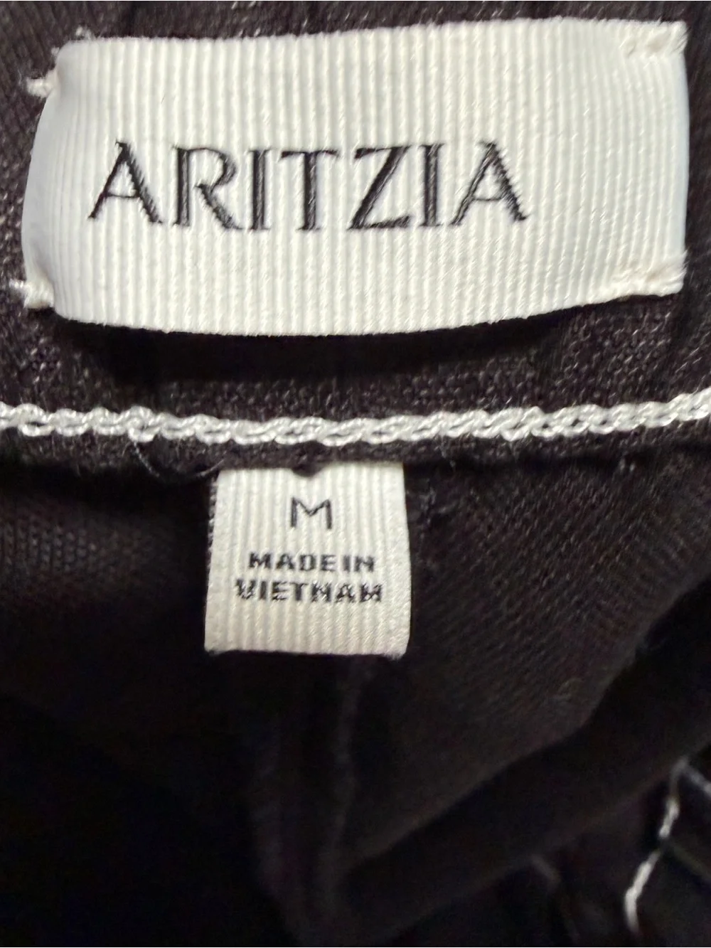 Aritzia Lodge Pant CruiseLinen Black Light Birch Wide Leg Linen Pants M